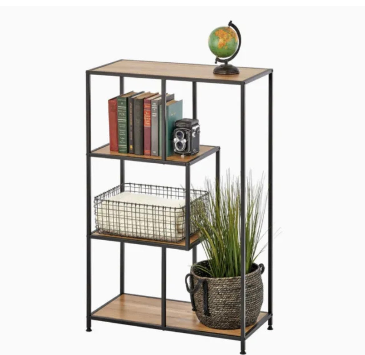Book Shelf Bookcase- Home Media Shelving Display Unit