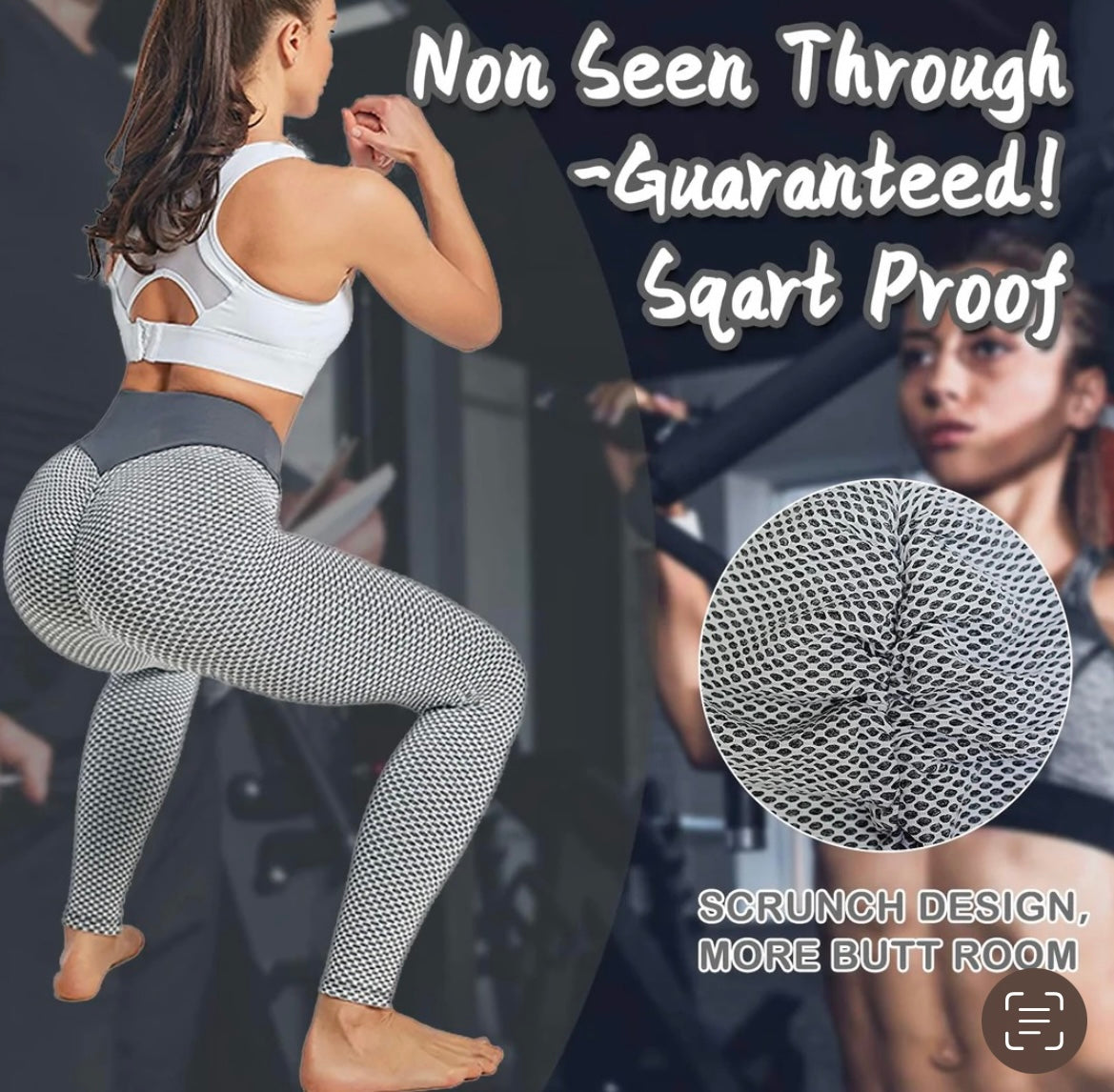 High Waist Yoga Pants AntiCellulite Leggings  Butt Lift Gym Spot 3XL
