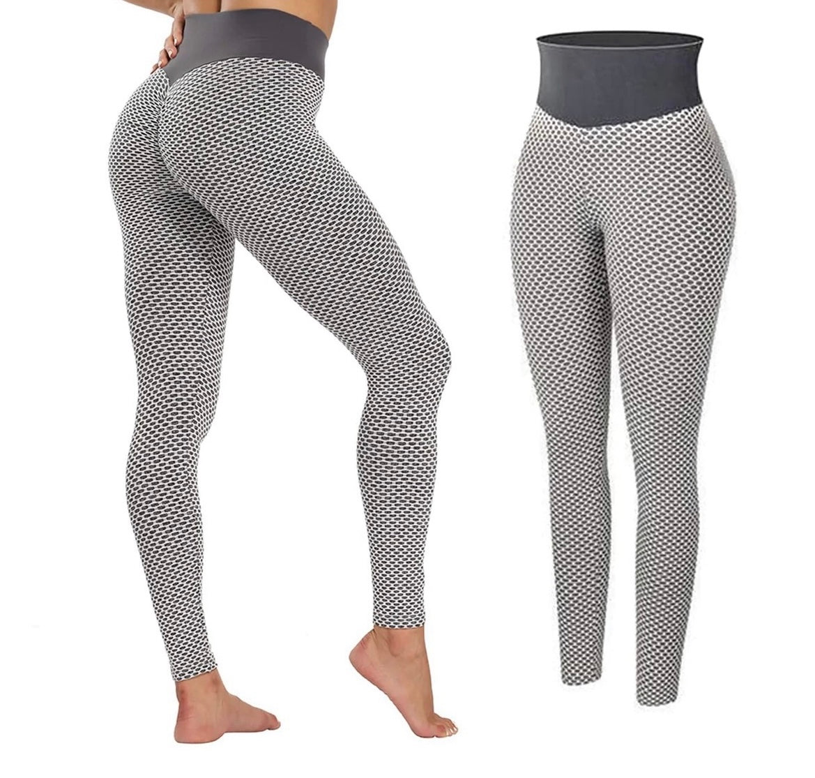 High Waist Yoga Pants AntiCellulite Leggings  Butt Lift Gym Spot 3XL